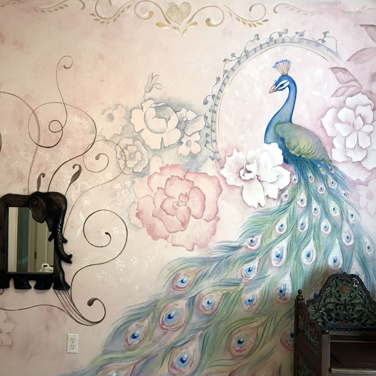 Peacock Mural